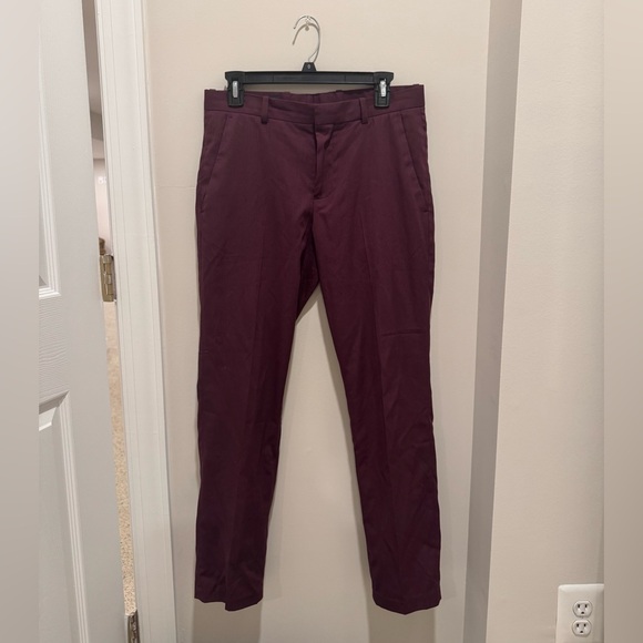 Burgundy Perry Ellis Pants - Picture 1 of 3
